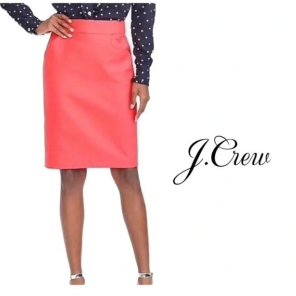 J. Crew Skirts J Crew Pink Pencil Skirt With Pockets 23 Poshmark